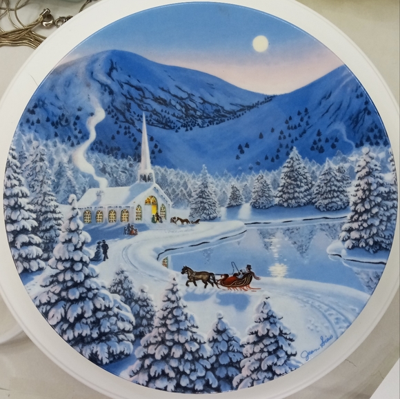 Silent Night Jean Sias The Spirit Of Christmas Plate 1990 - Picture 1 of 7